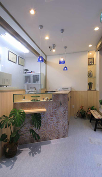 東京都荒川区町屋 テナント動物病院 受付カウンター